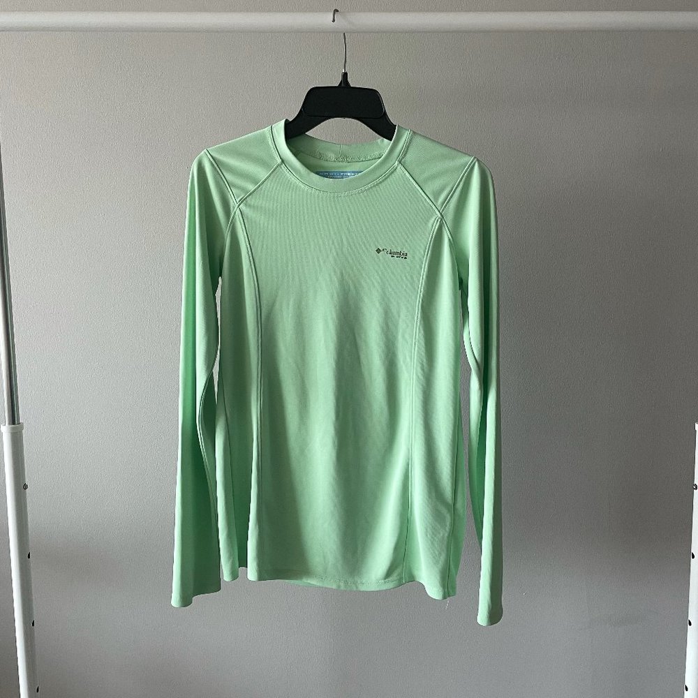 Columbia PFG Green Shirt Size XS